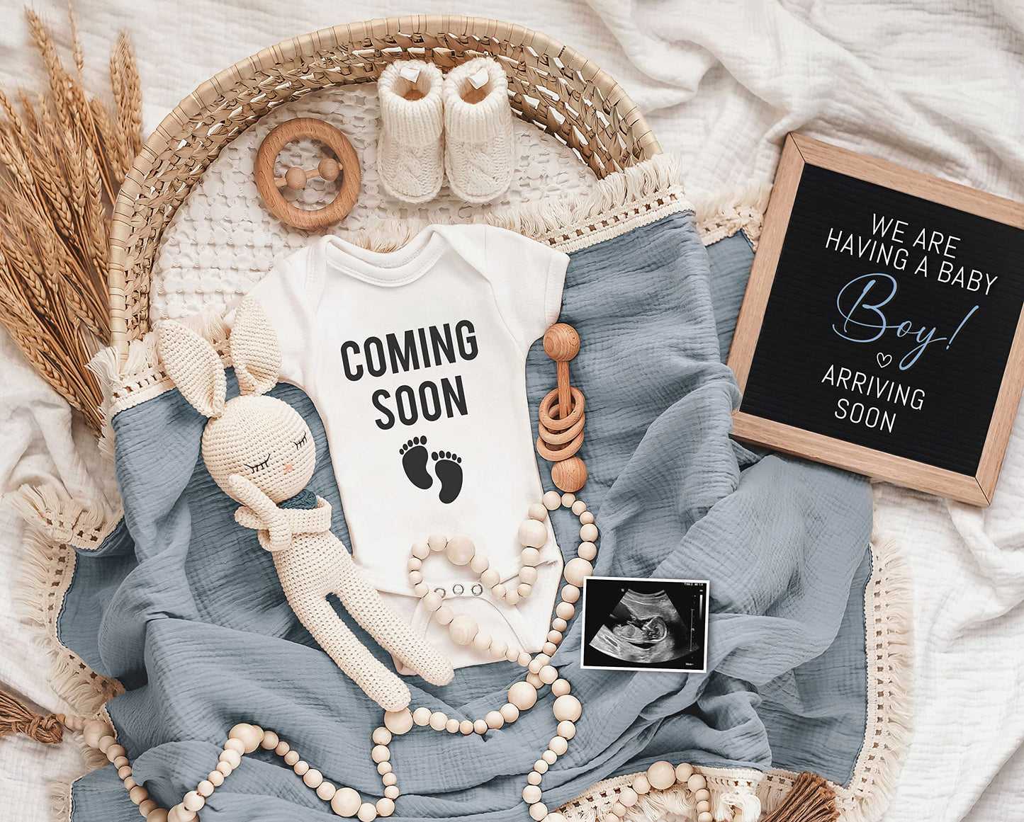 Bee! Pregnancy Announcement Gift: Contains A Baby Announcement Bodysuit, Greeting Card, Tissue Paper, All Neatly Packaged In A G