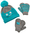 Simple Joys By Carter'S Baby Hat And Mitten Set, Monster/Stripe, 12-24 Months