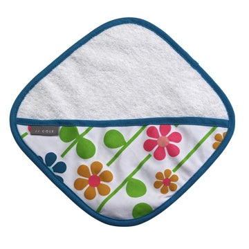 Jj Cole Washcloth Summer Garden & Bath Mitt Set, Pink/Green/Blue/Yellow/White/Orange