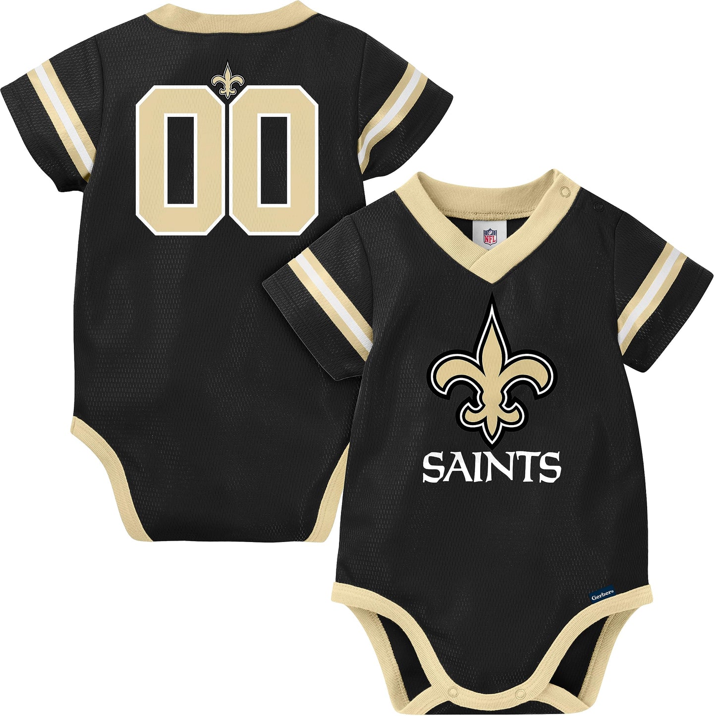 Gerber Unisex Baby Nfl Jersey Onesie Bodysuit, Team Color, 6-12 Months