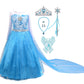Lito Angels Toddler Girls Princess Dress Up Costumes Snow Queen Dress Halloween Christmas Long Detachable Train With Accessories