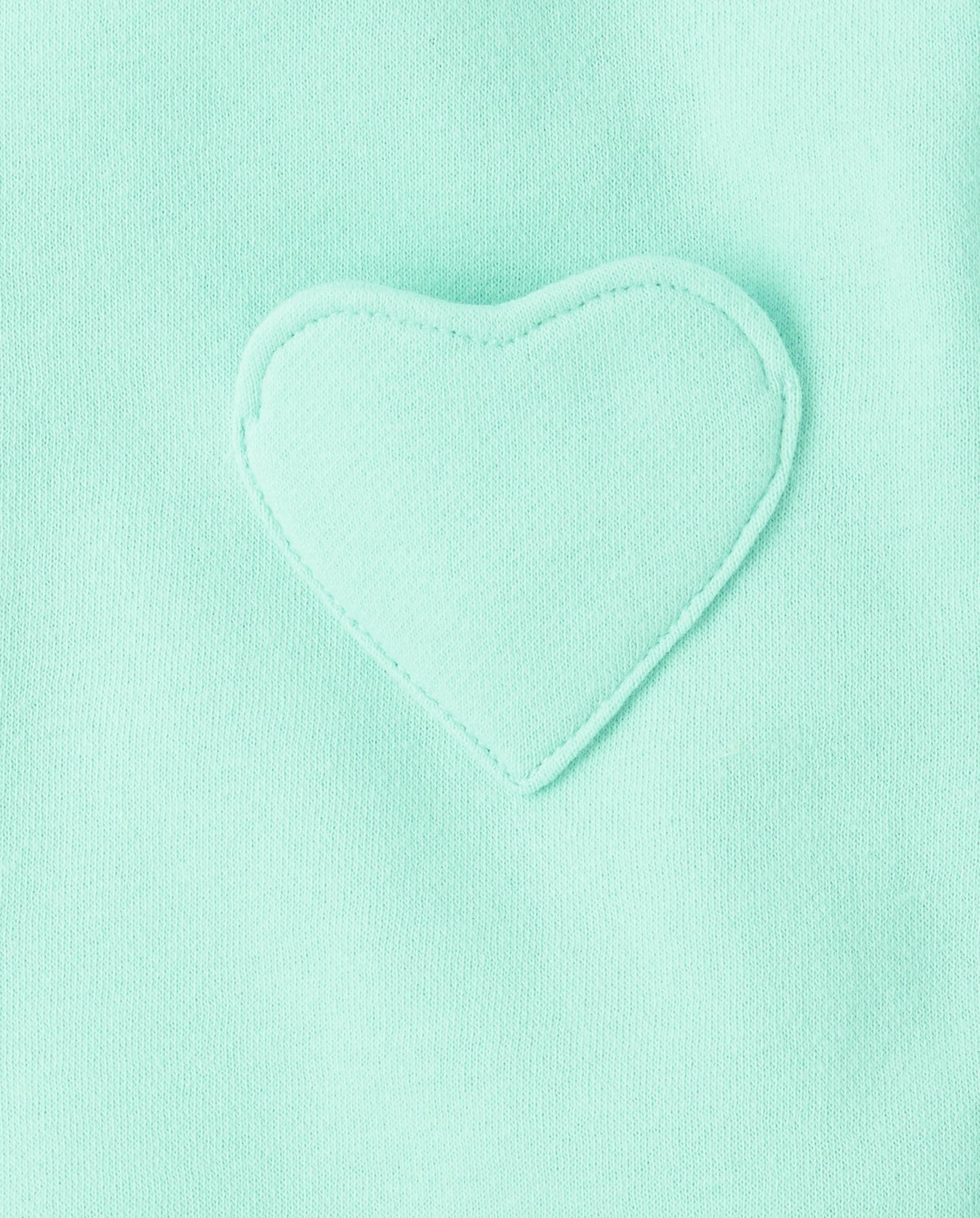 The Children'S Place,Baby Girls,And Toddler Long Sleeve Active Shirt And Pant, 2 Piece Outfit,Mint Heart,4 Years