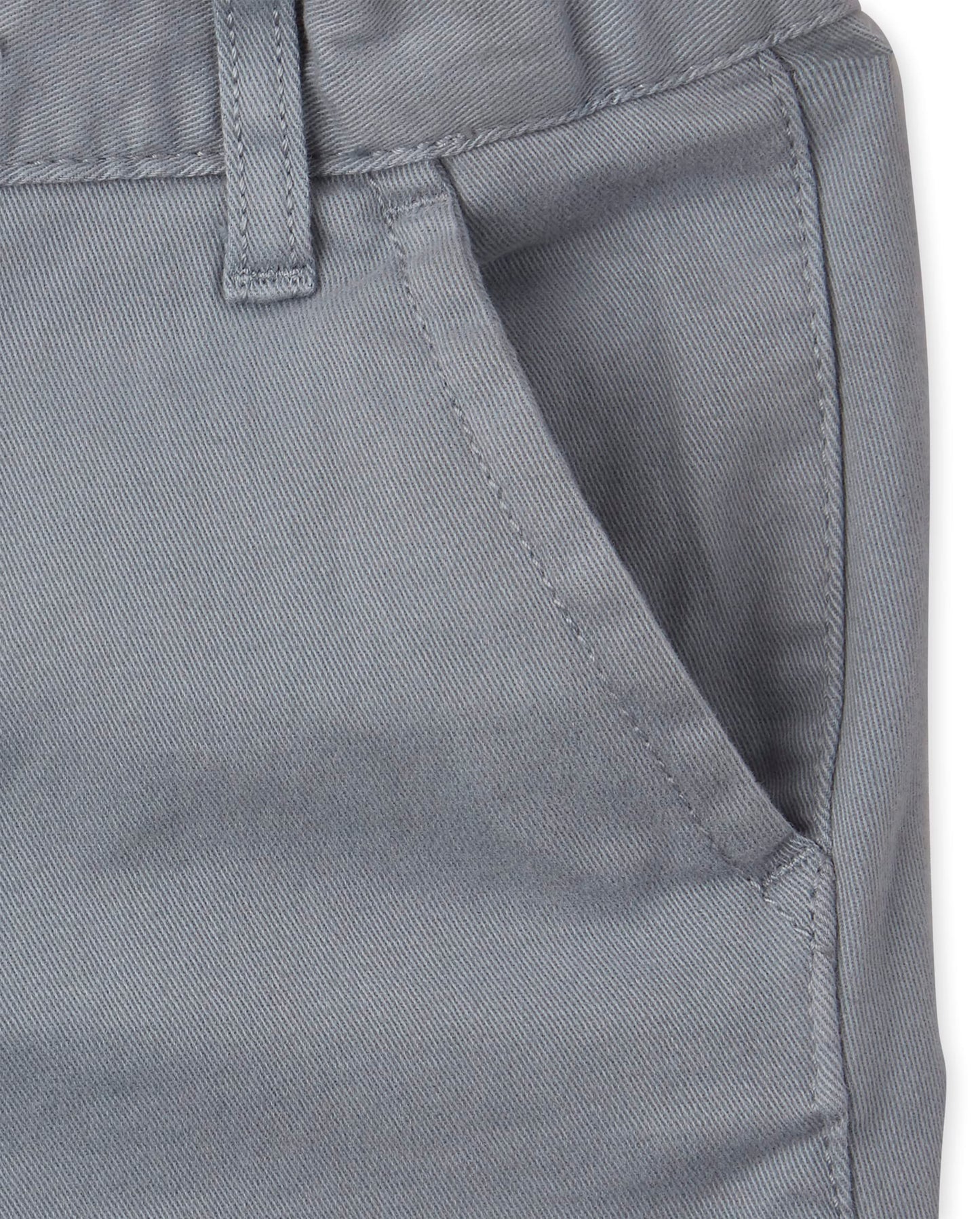 The Children'S Place Baby Boys' And Toddler Stretch Chino Pants, Fin Gray Single, 6-9 Months