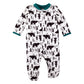 Lamaze Organic Baby Baby Boys Footed Sleeper, Sleep N Play, Black Bears And Trees, 9M