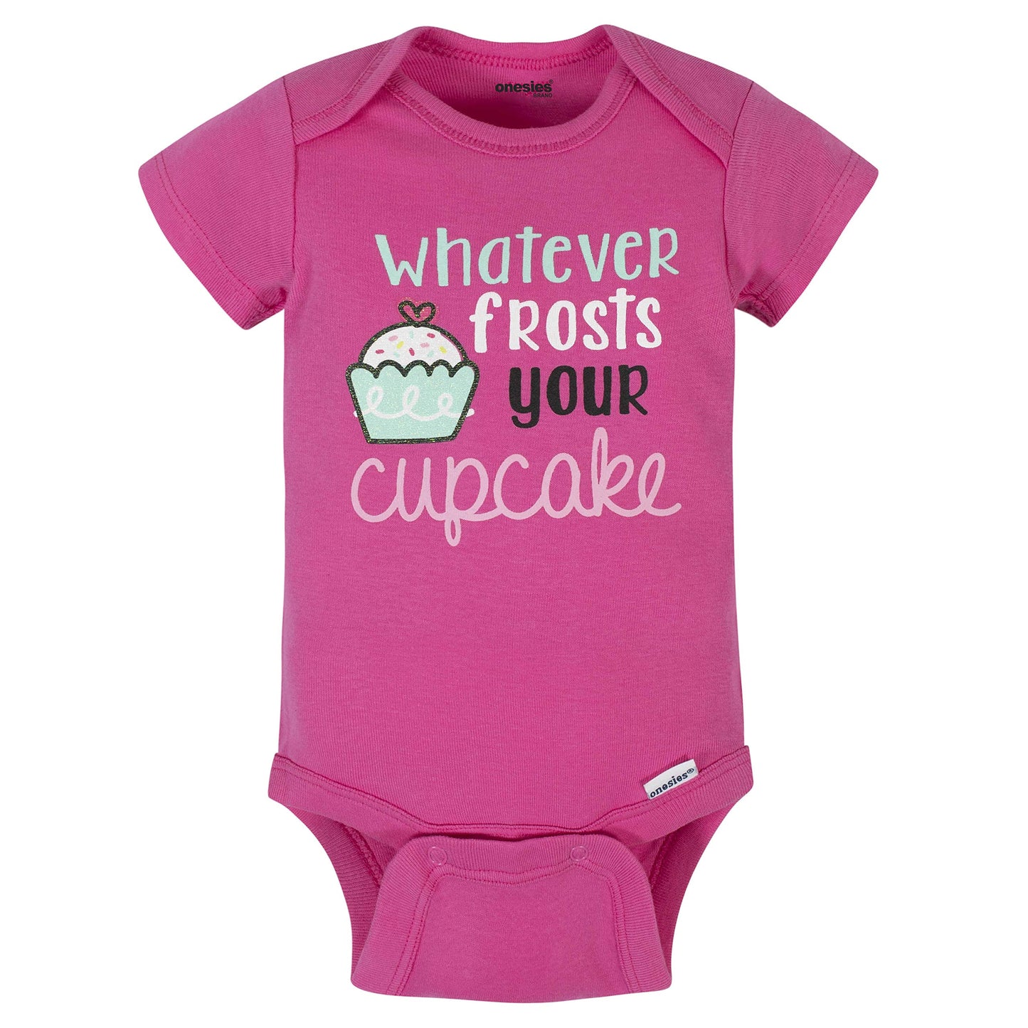Onesies Brand Baby Girl'S 8-Pack Short Sleeve Mix & Match Bodysuits, Pink Sweet Treats