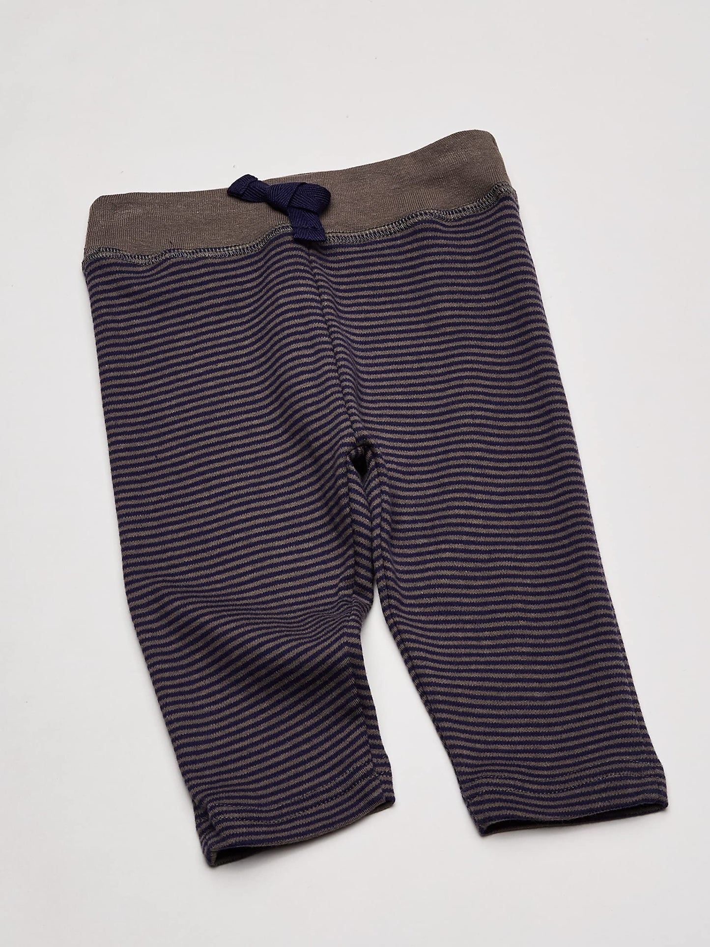 Hudson Baby Unisex Baby Cotton Pants And Leggings Charcoal Stripe, 12-18 Months