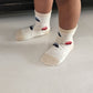Rative Non Skid Anti Slip Slipper Cotton Crew Socks With Grips For Baby Toddlers Kids Boys (6-12 Months,6-Pairs/Rb-712)