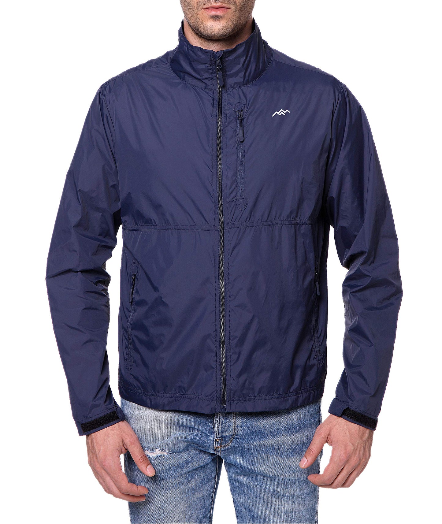 Trailside Supply Co Mens Windbreaker Jackets Lightweight Packable Jacket,Windproof And Dustproof Sapphire Blue Size Small