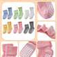 Lanleo Baby Girls Boys Non Slip Socks With Grips Toddler Kids Unisex Warm Thick Cotton Ankle Crew Socks With Grippers 6 Pairs Co