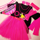 Somsoc 13 Pieces Kids 80S Costume Accessories Set Girl'S 80S Cosplay T-Shirt Tutu Outfit Headband Necklace Gloves Leg Warmer