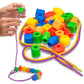 Skoolzy 30 Pcs Lacing Beads | Motor Skills Toys for Toddlers 3-5 | Lacing Toy or fine Motor Skills Toys for 3-4 Year Old | Toddl