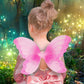 Mozlly Butterfly Wings - 2 Layer Butterfly Fairy Wings Costume For Kids, Halloween Butterfly Wings Costume Accessory, Cute Fairy