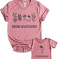 Teeny Fox Raising Wildflowers Little Sunflower Mother Daughter Matching Outfits Mom And Me Cute Family Shirts