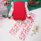 Retsugo Toddler Girls Christmas Outfits 2 Piece Xmas Long Sleeve Snowman Sweatshirt Santa Claus Legging Sets Pant Set Kids Holid