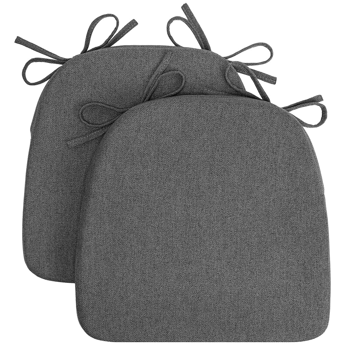 Chair Cushions for Dining Chairs DShaped Seat Cushions Chair Pads Removable Machine Washable Cover and Ties, Chair Pads for Kit