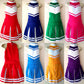 Total 2550 Little Girls' Cheerleader Cheerleading Outfit Uniform Costume Cosplay Blue/White (Xl / 10-12)