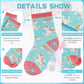 Eocom 6 Pairs Children'S Winter Warm Wool Socks Kids Toddlers Boys Girls Thermal Thick Boot Cozy Crew Socks (8-12 Years, Unicorn