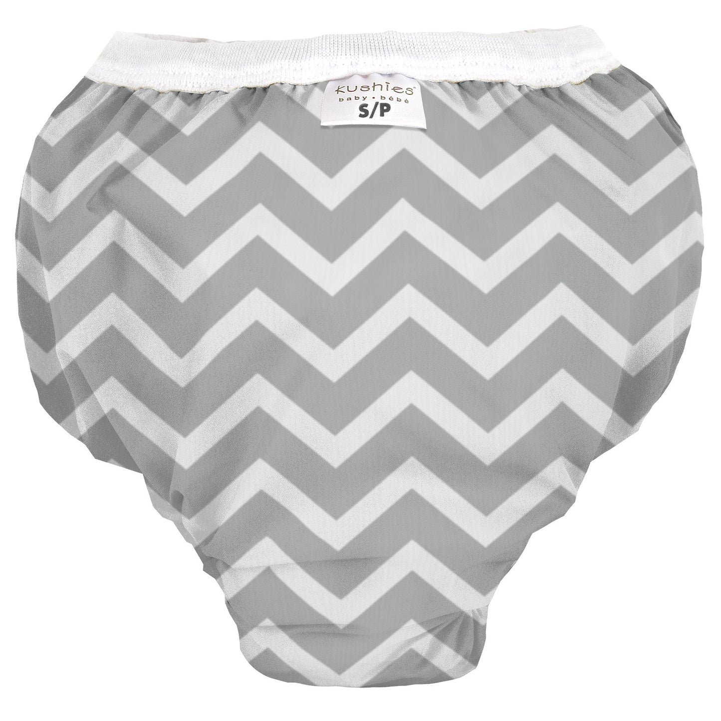 Kushies Baby Waterproof Training Pant (38-44 Pounds), Grey Chevron, X-Large