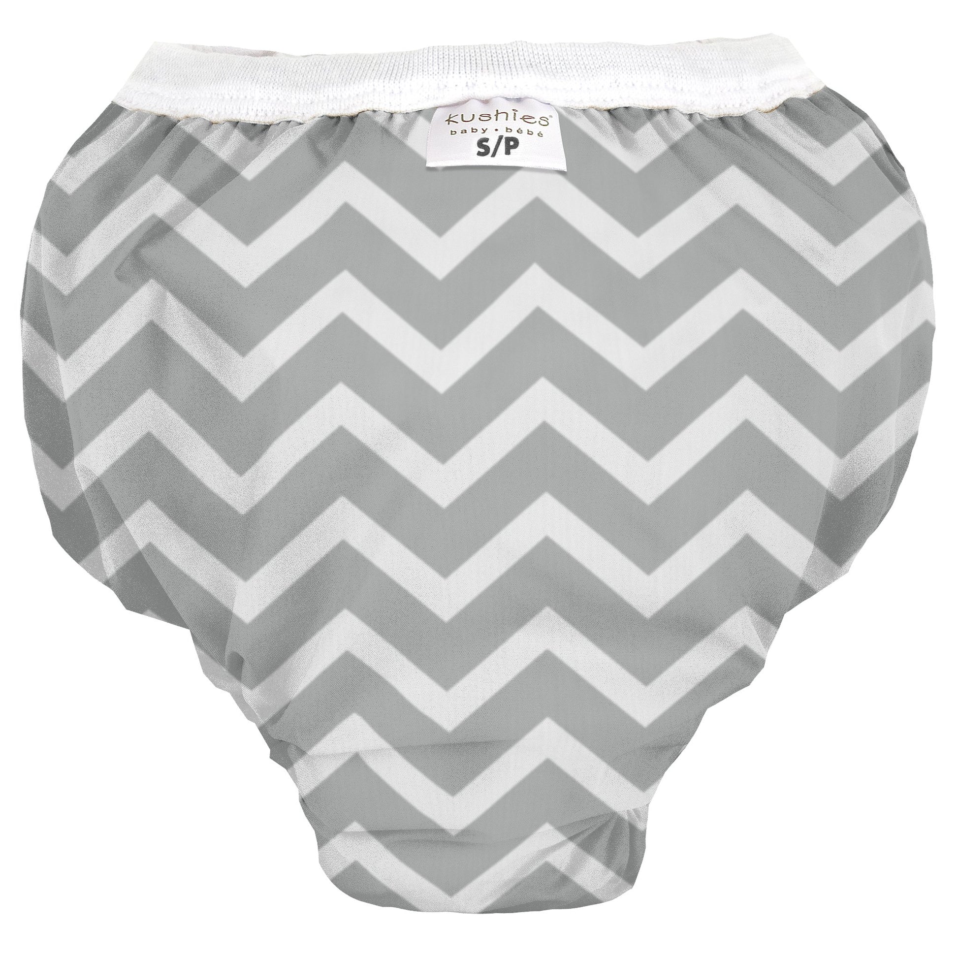 Kushies Baby Waterproof Training Pant (38-44 Pounds), Grey Chevron, X-Large