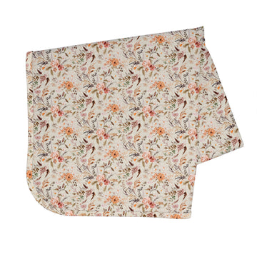Bapronbaby Delilah Floral Splash Mat - Waterproof Catch-All For Under High Chairs, Floors, Tables, Playtime Or Arts & Crafts - M