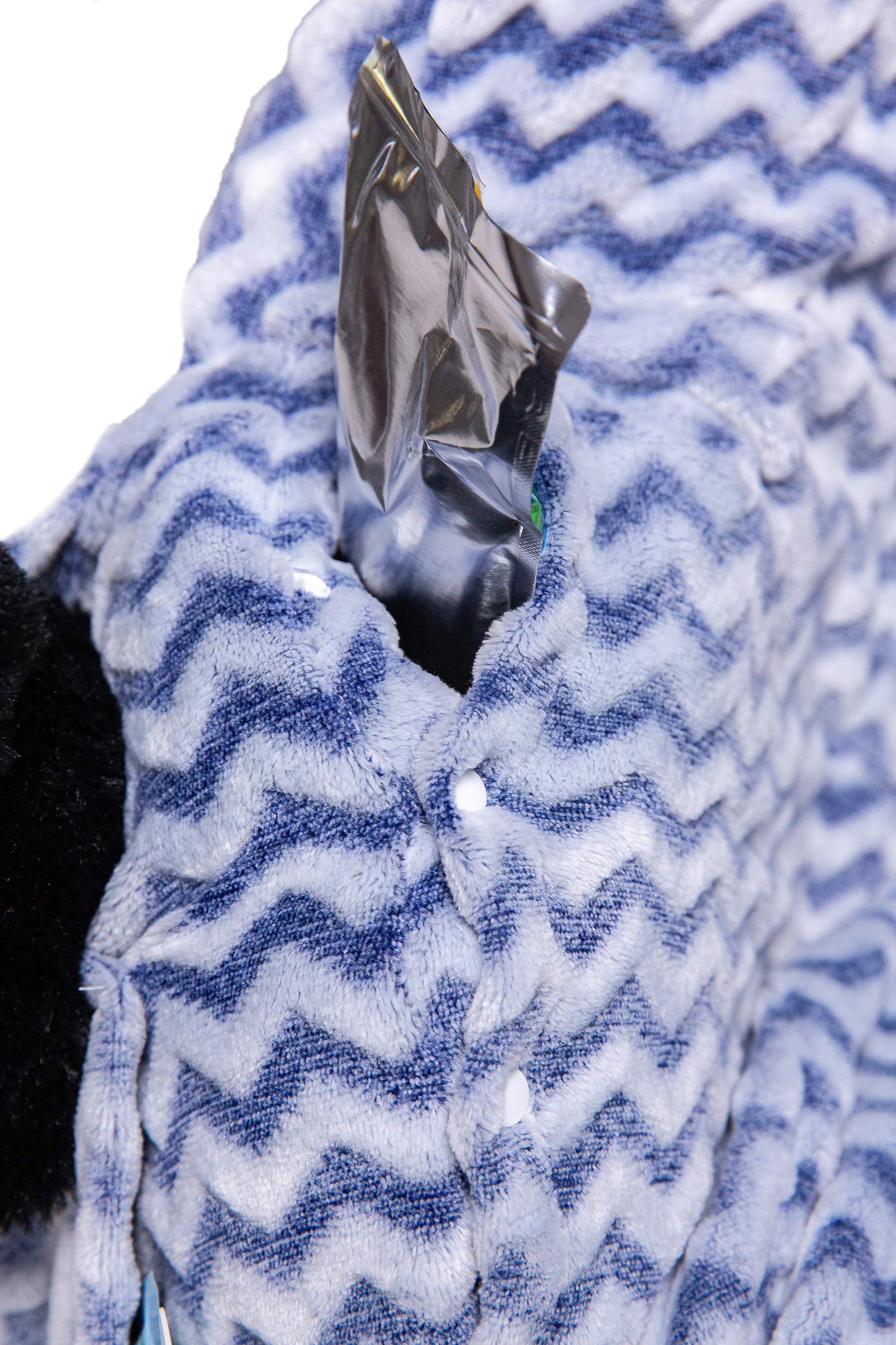 Niko Easy Wash Children'S Car Seat Cover & Liner - Blue Chevron Minky - Great For Winter Weather - Universal Fit - Crash Tested