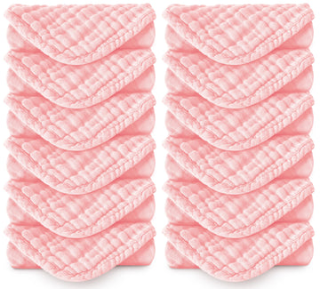 Spotted Play Muslin Burp Cloths 100% Cotton Large 20''X10'' Extra Soft And Absorbent Baby Wash Cloths Spit Up Rags - Baby Burpin