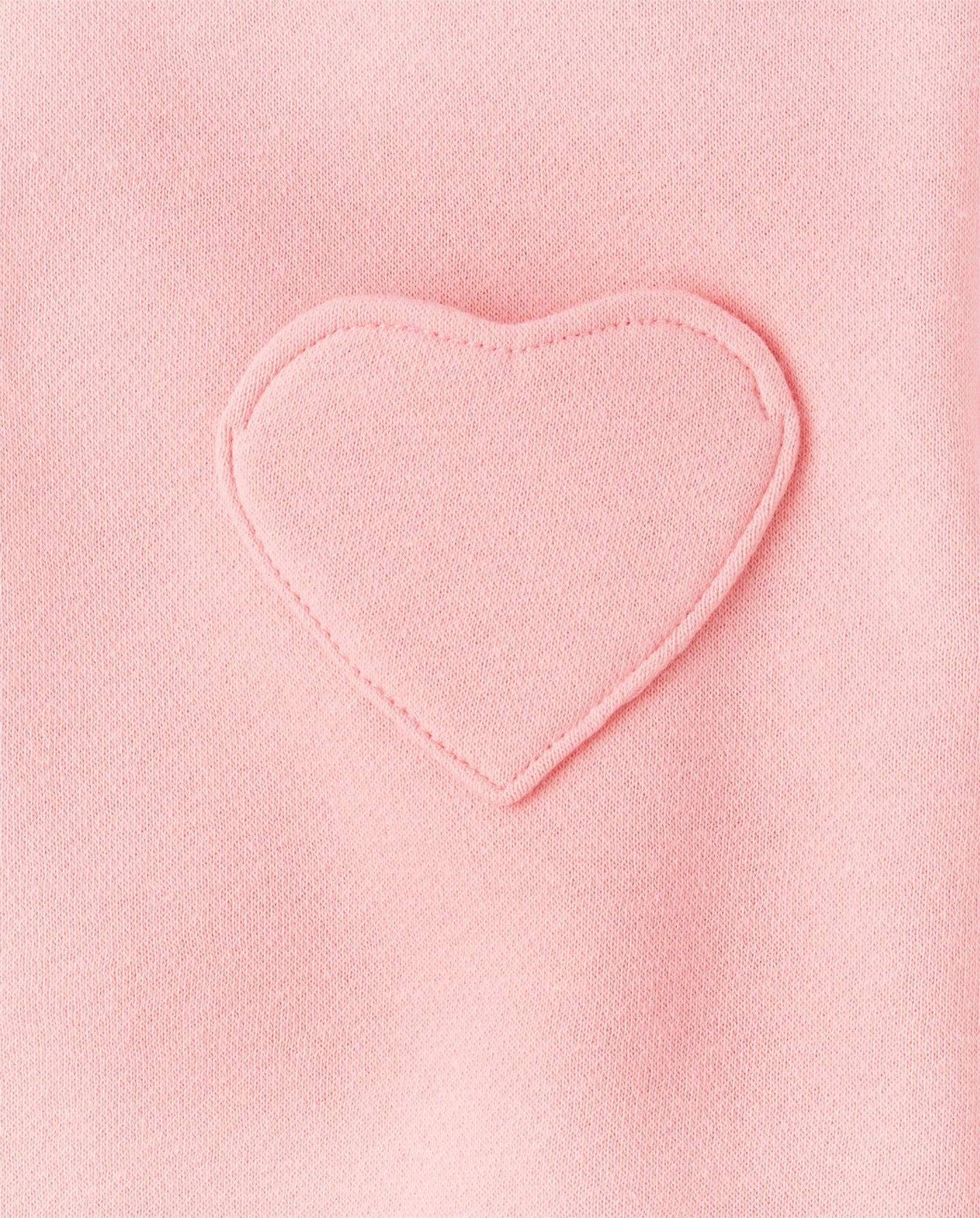 The Children'S Place,Baby Girls,And Toddler Long Sleeve Active Shirt And Pant, 2 Piece Outfit,Fuzzy Pink Heart,5 Years