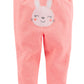 Simple Joys Baby Girls 6 piece Little Character set Sleepwear, Pink Bunny, Newborn