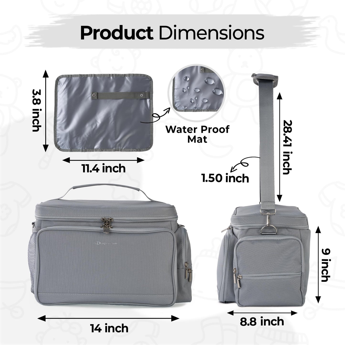 Breast Pump Bag for Spectra S1 S2, Wearable 100% Insulated Diaper Bag with 4 Milk Storage Bags, Diaper Bag Backpack, Pumping Bag