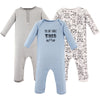 Hudson Baby Unisex Baby Cotton Coveralls, Mustache, 6-9 Months