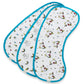 Ziggy Baby Muslin Burp Cloths, Burpy Bib Set (3 Pack) Unicorn, Rainbow, Cupcake