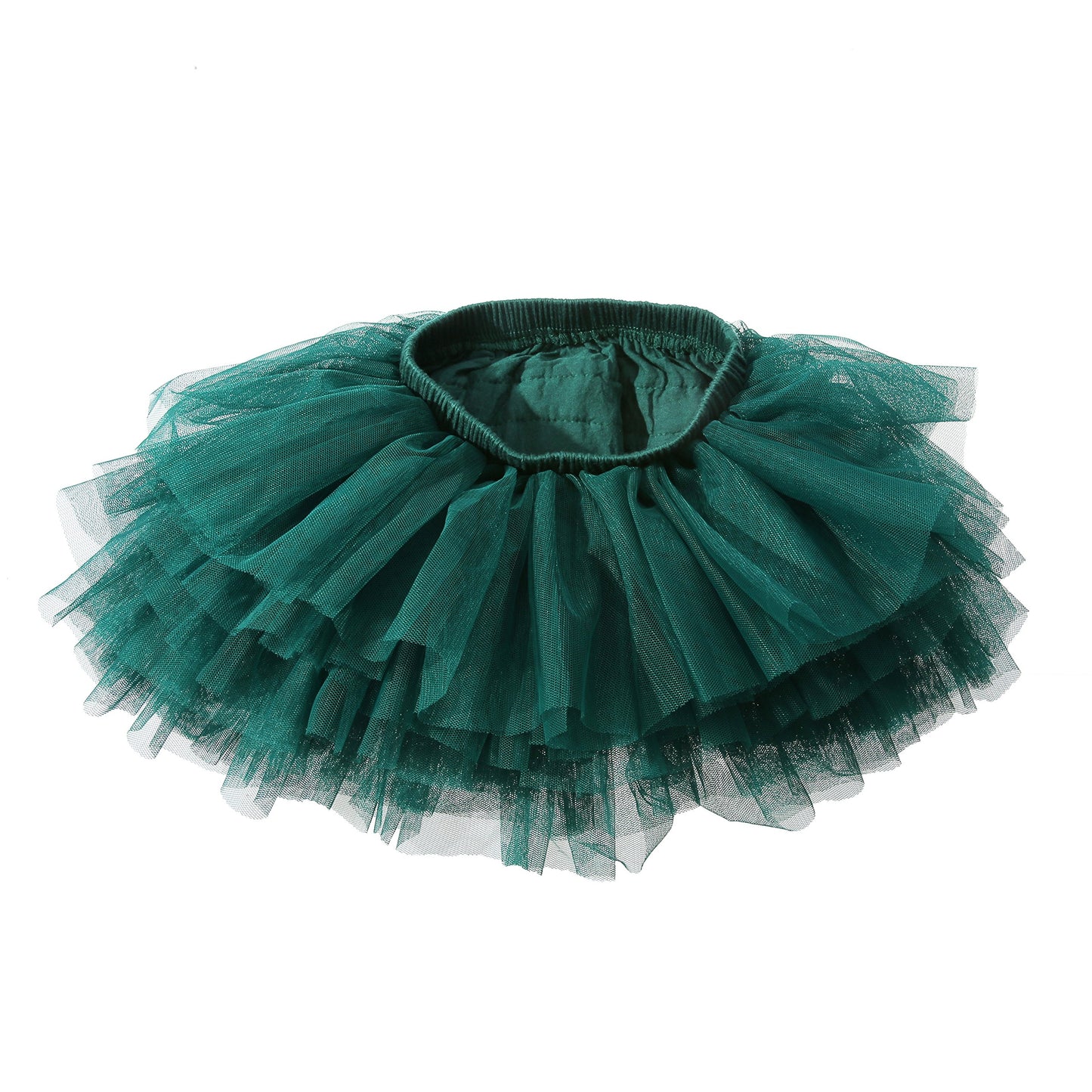 Elamccor Baby Girls' Tutu Skirt Toddler 6 Layered Tulle Tutus 1-8T Dark Green