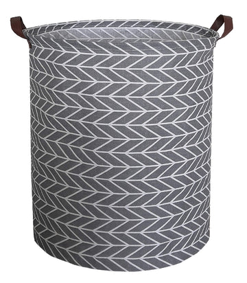 CLOCOR Large Round Storage Baskets,Collapsible Storage Bin, Dirty Laundry Hamper Baskets for Baby Boys and Girls, Office, Bedroo