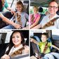 Dollibu Brown Monkey Plush Car Seatbelt Cover - Soft Fluffy Cushion Support For Safety Seat Belt Strap Cover, Decorative Wild Li