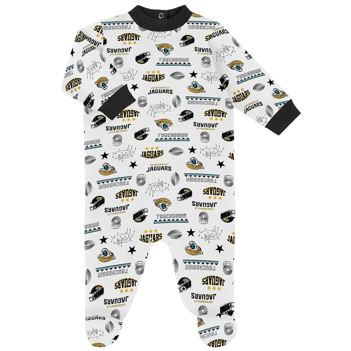 Gerber Nfl Baby Boys' 3-Pack Bodysuit, Sleep 'N Play, & Cap Set, Jacksonville Jaguars, 0-3 Months