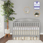 Dream On Me Eden 5-In-1 Convertible Full Panel Crib In Pebble Grey, Jpma Certified, Non-Toxic Finishes, Features 3 Mattress Heig