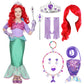 Spooktacular Creations Halloween Little Mermaid Costume For Girls, Sequin Mermaid Dress Set, Light Purple Princess Dress For Tod