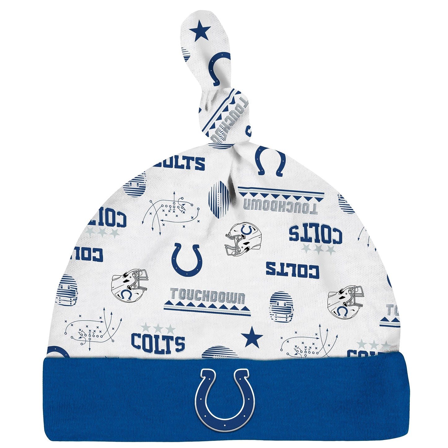 Gerber Nfl Baby Boys' 3-Piece Bodysuit, Sleep 'N Play, & Cap Set, Indianapolis Colts, 6-9 Months