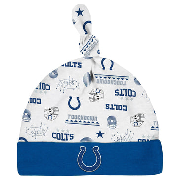Gerber Nfl Baby Boys' 3-Piece Bodysuit, Sleep 'N Play, & Cap Set, Indianapolis Colts, 6-9 Months