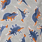 The Children'S Place Baby 2 Pack And Toddler Boys Snug Fit 100% Cotton Zip-Front One Piece Footed Pajama 2-Pack, Dino/Constructi