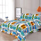 Sapphire Home 8 Piece Gamer Bedding Set Full, Bed In A Bag, Kids Comforter Set With Bed Sheets, Pillow Case, Toy Pillow, Toddler