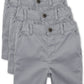 The Children'S Place Baby Boys And Toddler Stretch Chino Shorts, Fin Gray 3-Pack, 3T Us