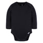 Gerber Unisex Baby Long Sleeve Solid Onesies Multi-Pack Interlock 180 Gsm, Black