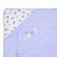 Spasilk Bath Hooded Towels & Washcloths Set for Babies, 2 Hooded Terry Bath Towels & 2 Washcloths, Grey Lion