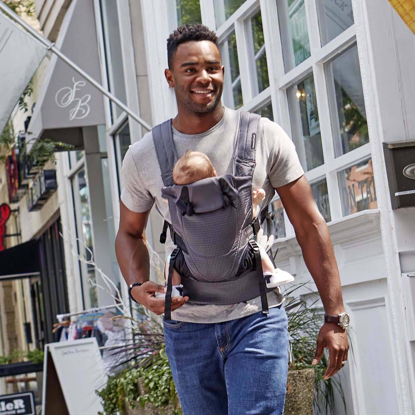 Contours Baby Carrier Newborn to Toddler |Love 3 Position Convertible Easy-to-Use Baby Carrier with Pockets for Men and Women, N
