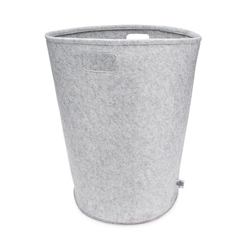 Parker Baby Nursery Laundry Hamper - Felt Storage Basket And Baby Hamper For Nursery (Gray)
