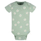 Gerber Baby Girl'S 8-Pack Short Sleeve Onesies Bodysuits, Golden Floral, 0-3 Months