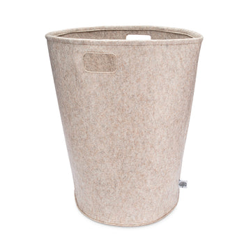 Parker Baby Nursery Laundry Hamper - Felt Storage Basket And Baby Hamper For Nursery (Oatmeal)