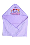 Good Luck 100% Soft Cotton Baby Hooded Towel for Bathing (Towel Purple)