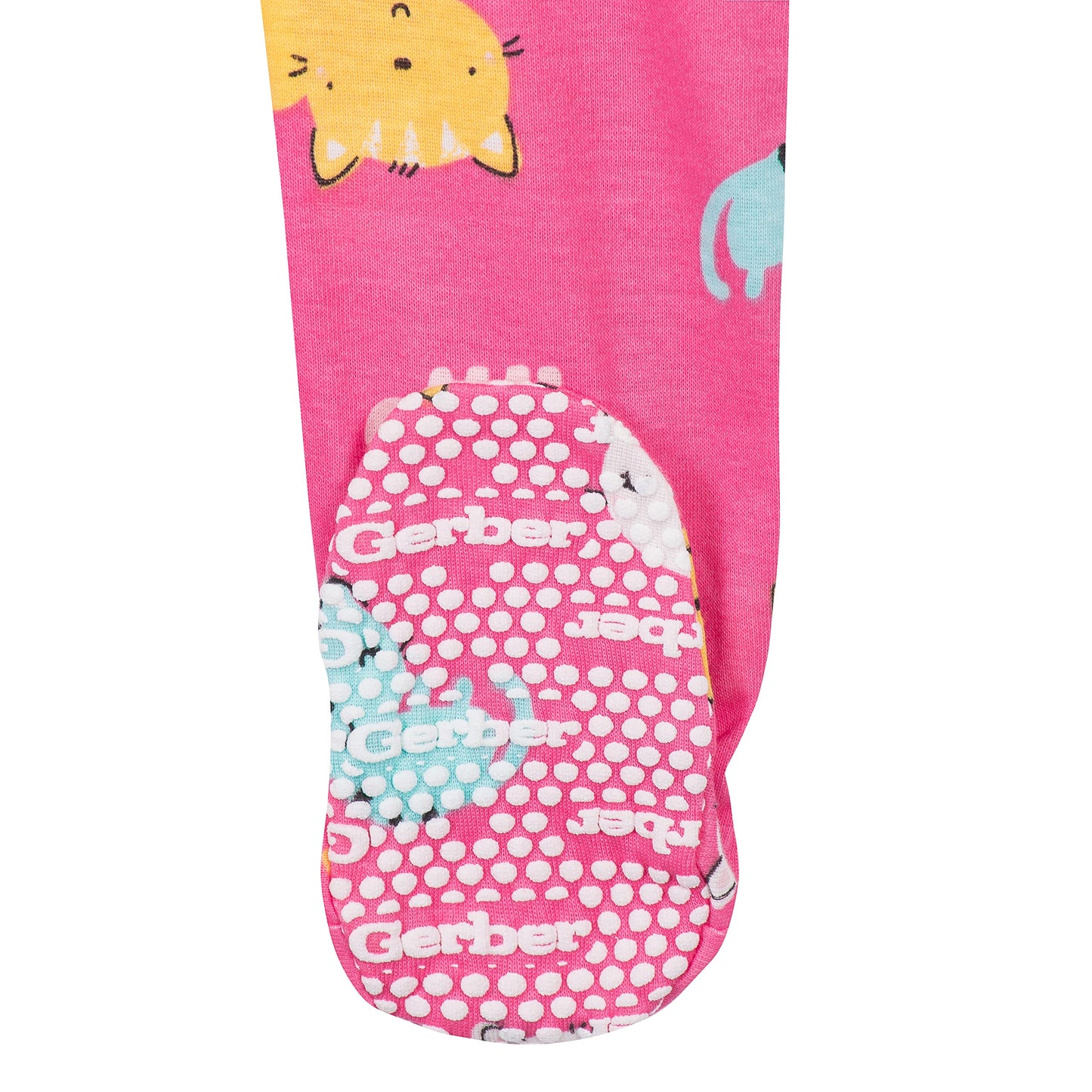 Gerber Baby Girl'S 2-Pack Footed Pajamas, Cats